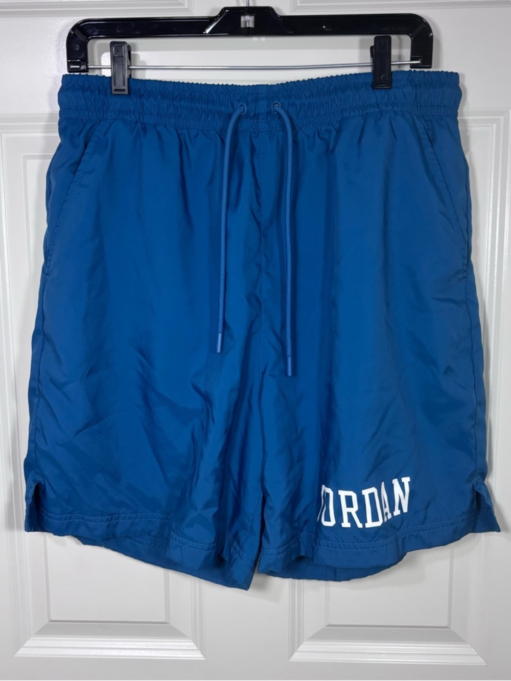 Nike Air Jordan Essentials Poolside Shorts Men’s L Blue White